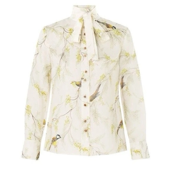 Zimmermann New Acacia Birds Blouse Top Shirt 1
